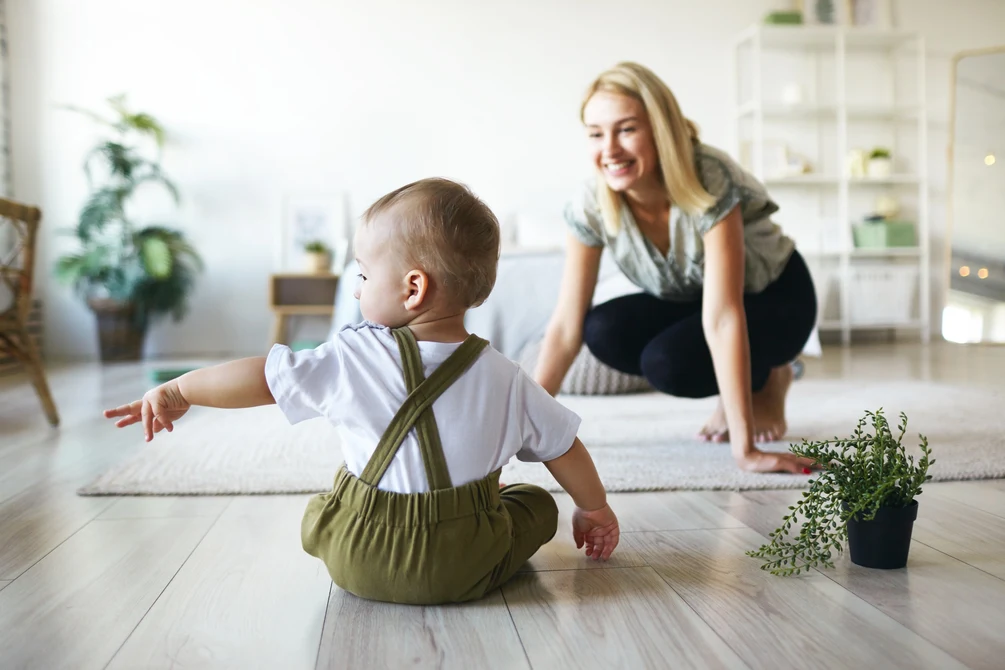 Billenschuiven bij een baby