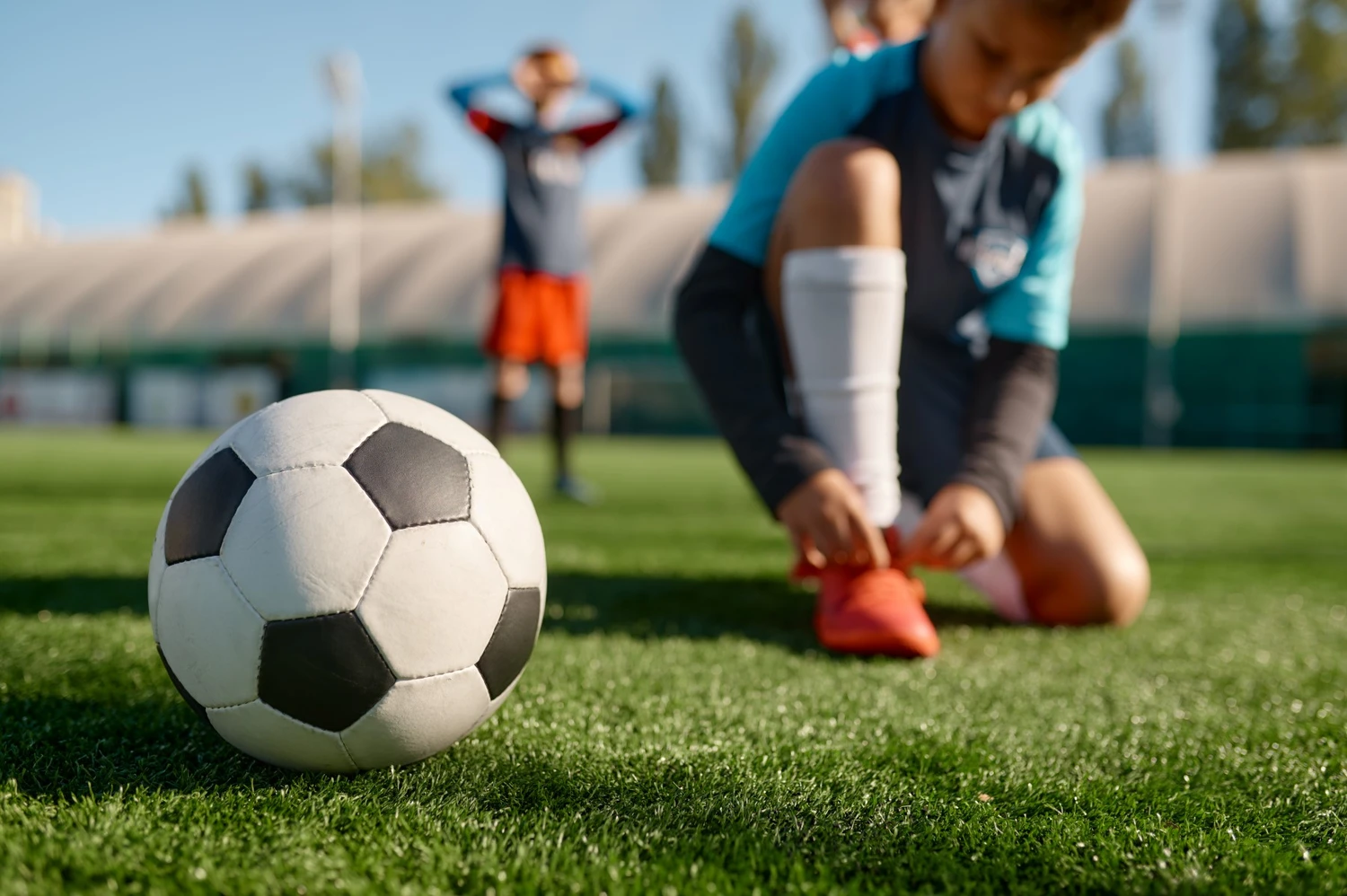 Kinderen sporten weer na de zomervakantie